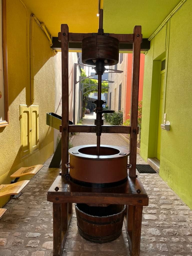 An old fruit press in a village side alley